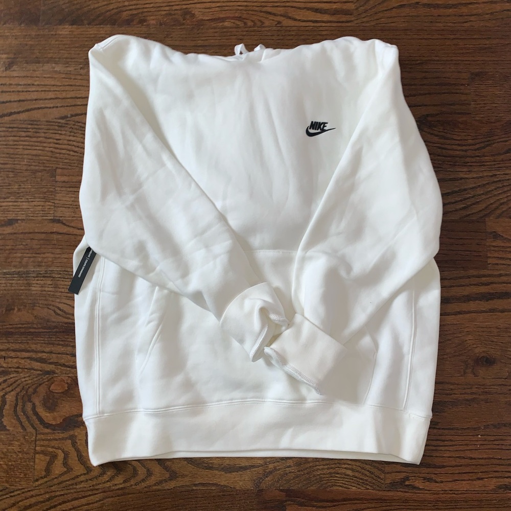 White nike hoodie